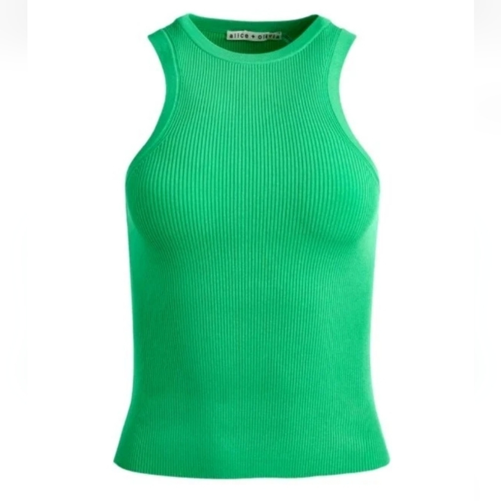 Alice + Olivia Aleena Fitted Rib Tank Size S